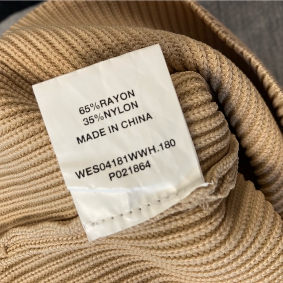 DISSH Anika Twisted Knit Cropped Tube Top Tan size 4 - Picture 5 of 5